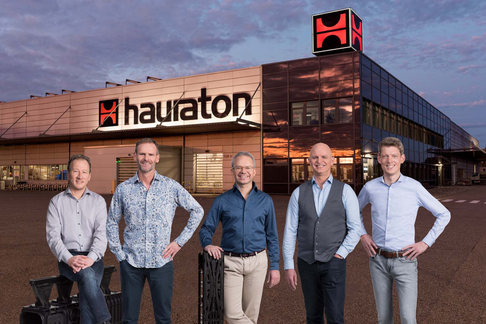 HAURATON Management Board from left:  Patrick Wieland, Michael Schenk, Marcus Reuter, Dieter Bastian, Christoph Ochs