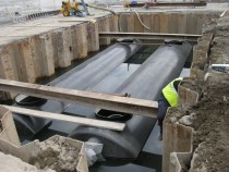 Rain water treatment at the seaport of Naples